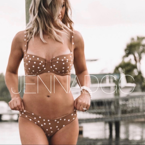 L*Space Camellia Bikini Top in polka dot NWT - Picture 7 of 16